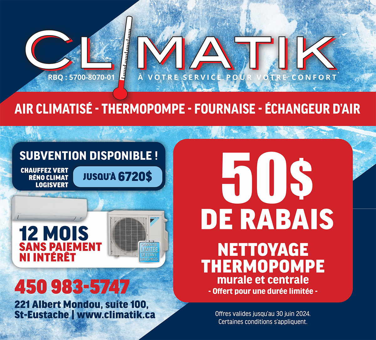 Promotions Climatik